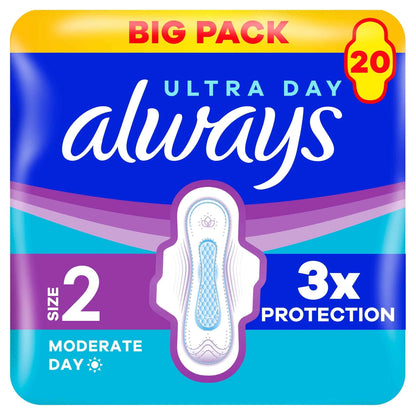 Ultra Sanitary Towels Long With Wings by always