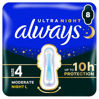Ultra Secure Night Size 4 Sanitary by always
