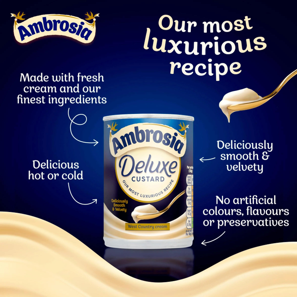 Deluxe Custard 400g by Ambrosia