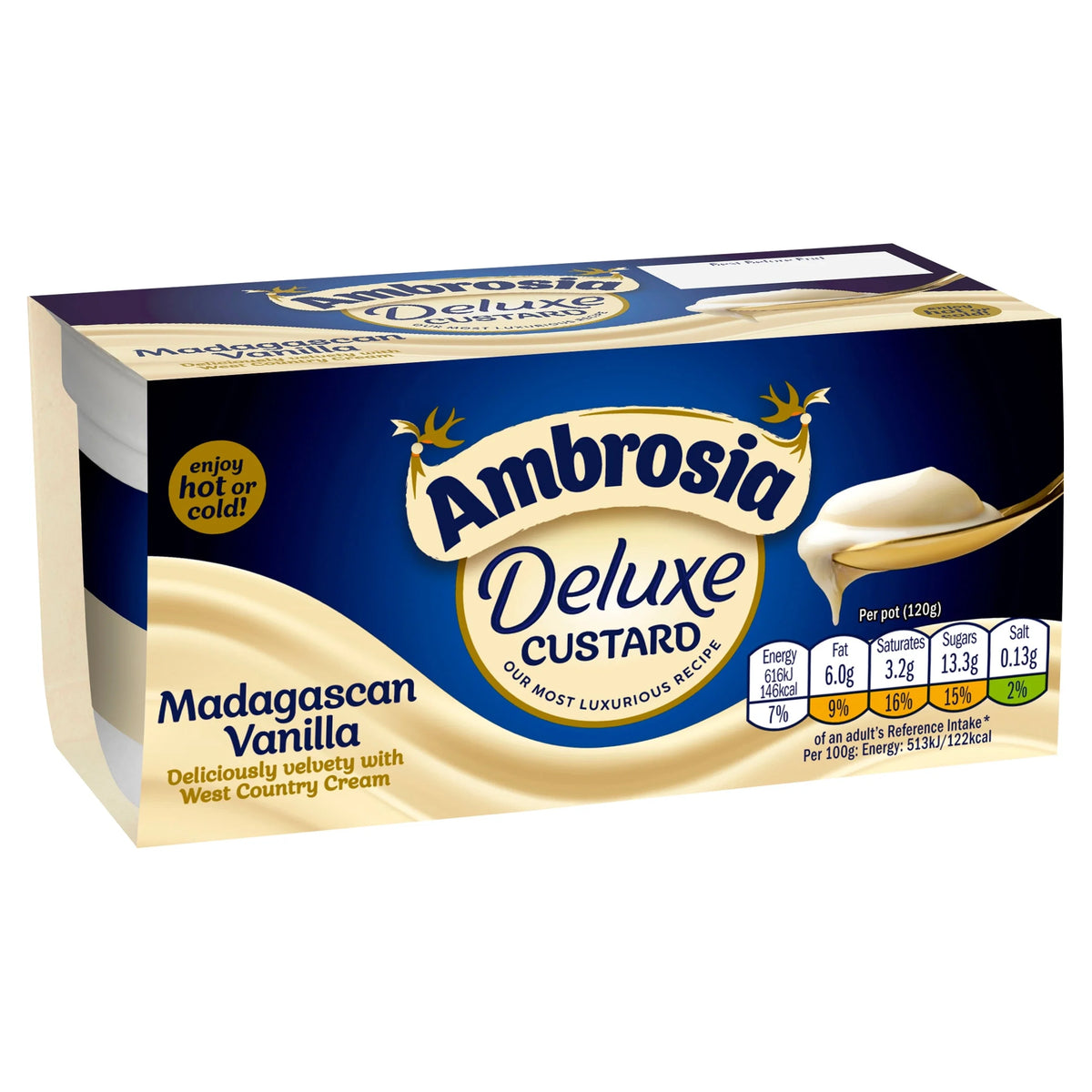 Deluxe Custard - Madagascan Vanilla 2 X 120g by Ambrosia
