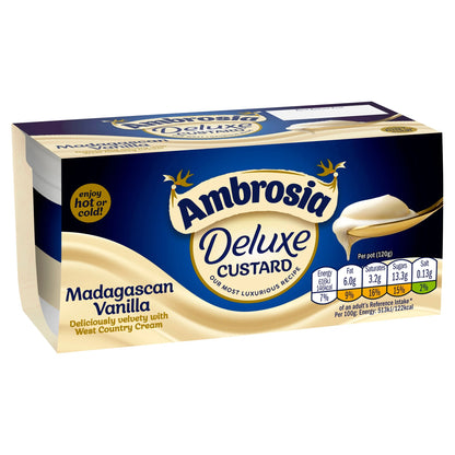 Deluxe Custard - Madagascan Vanilla 2 X 120g by Ambrosia