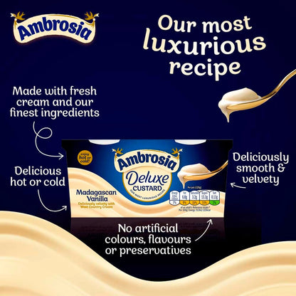Deluxe Custard - Madagascan Vanilla 2 X 120g by Ambrosia