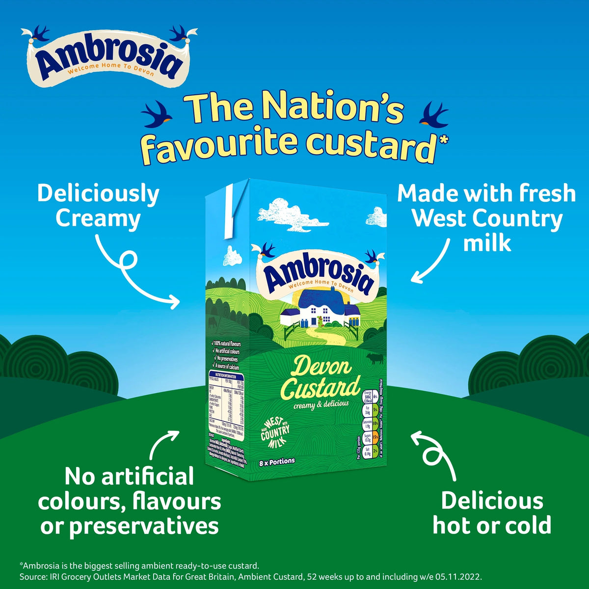 Devon Custard 1kg by Ambrosia