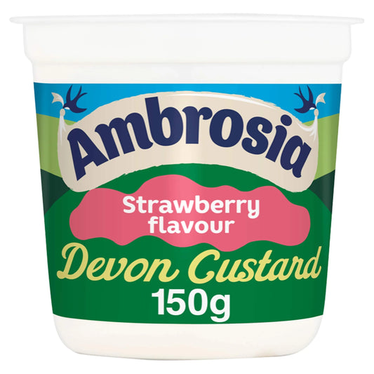 Devon Custard Strawberry 150g by Ambrosia