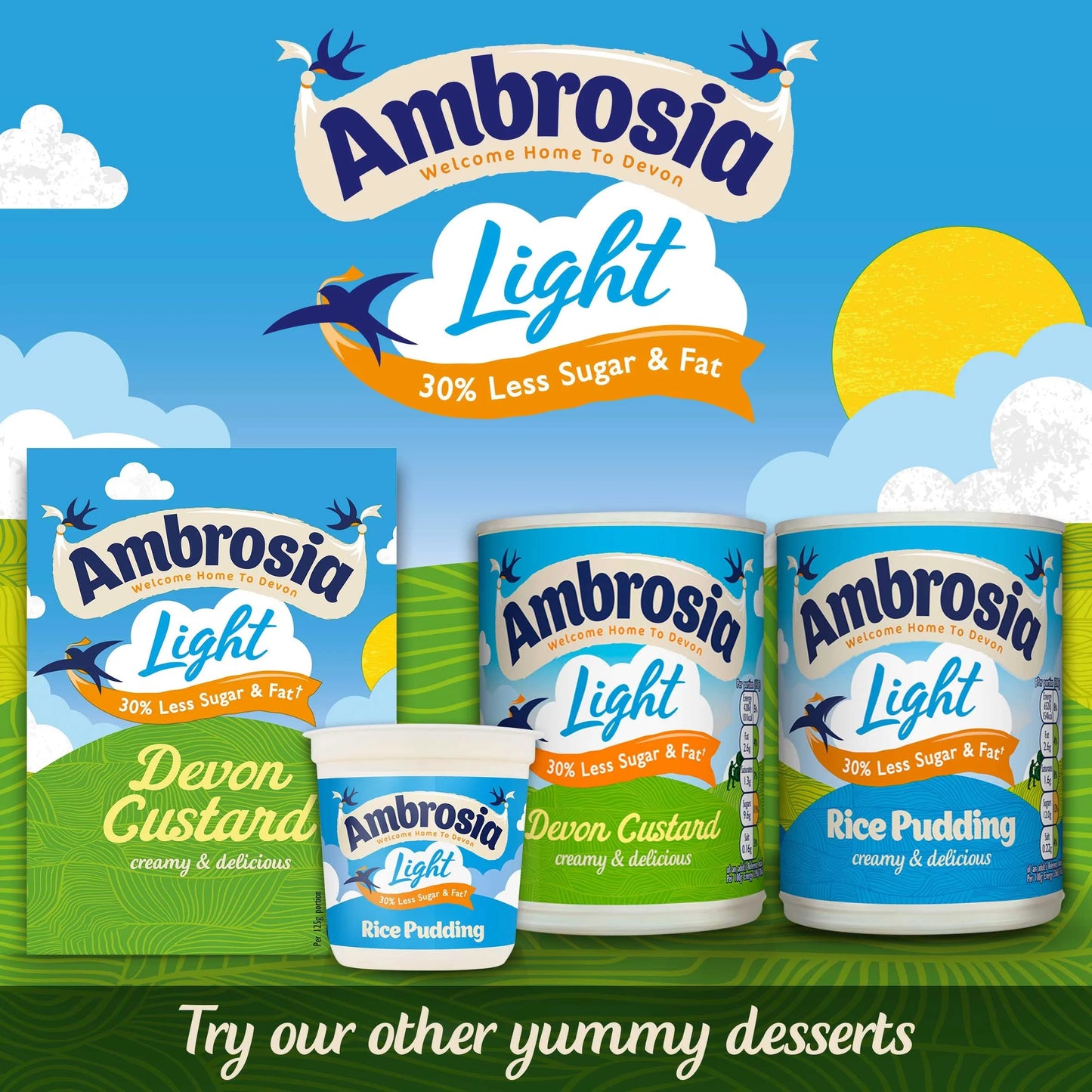 Low Fat Rice Pudding 400g by Ambrosia