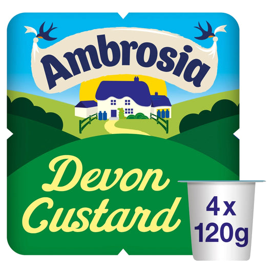 Ready To Eat Devon Custard 4 X 120g by Ambrosia