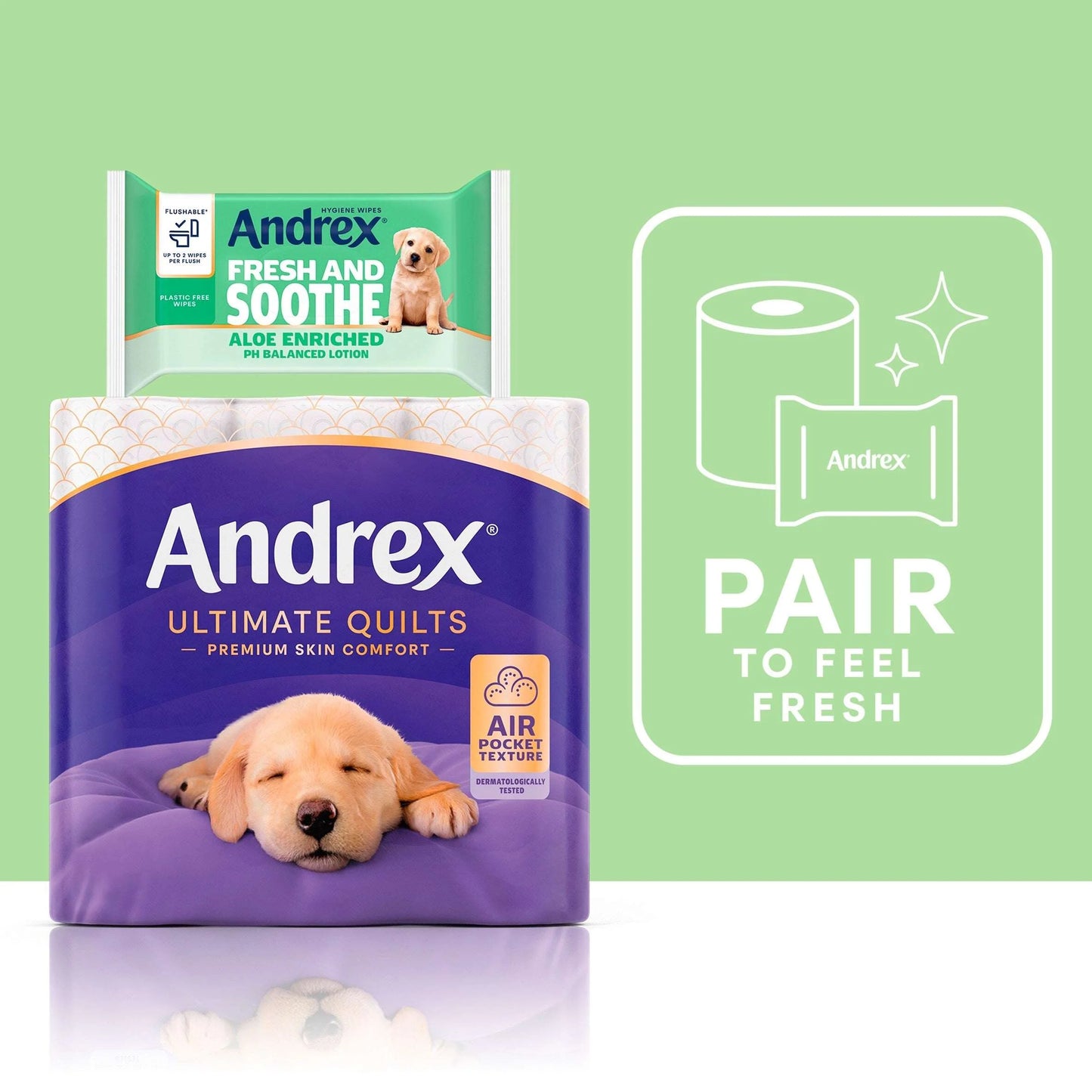 Fresh & Soothe Moist Toilet Tissue by ANDREX