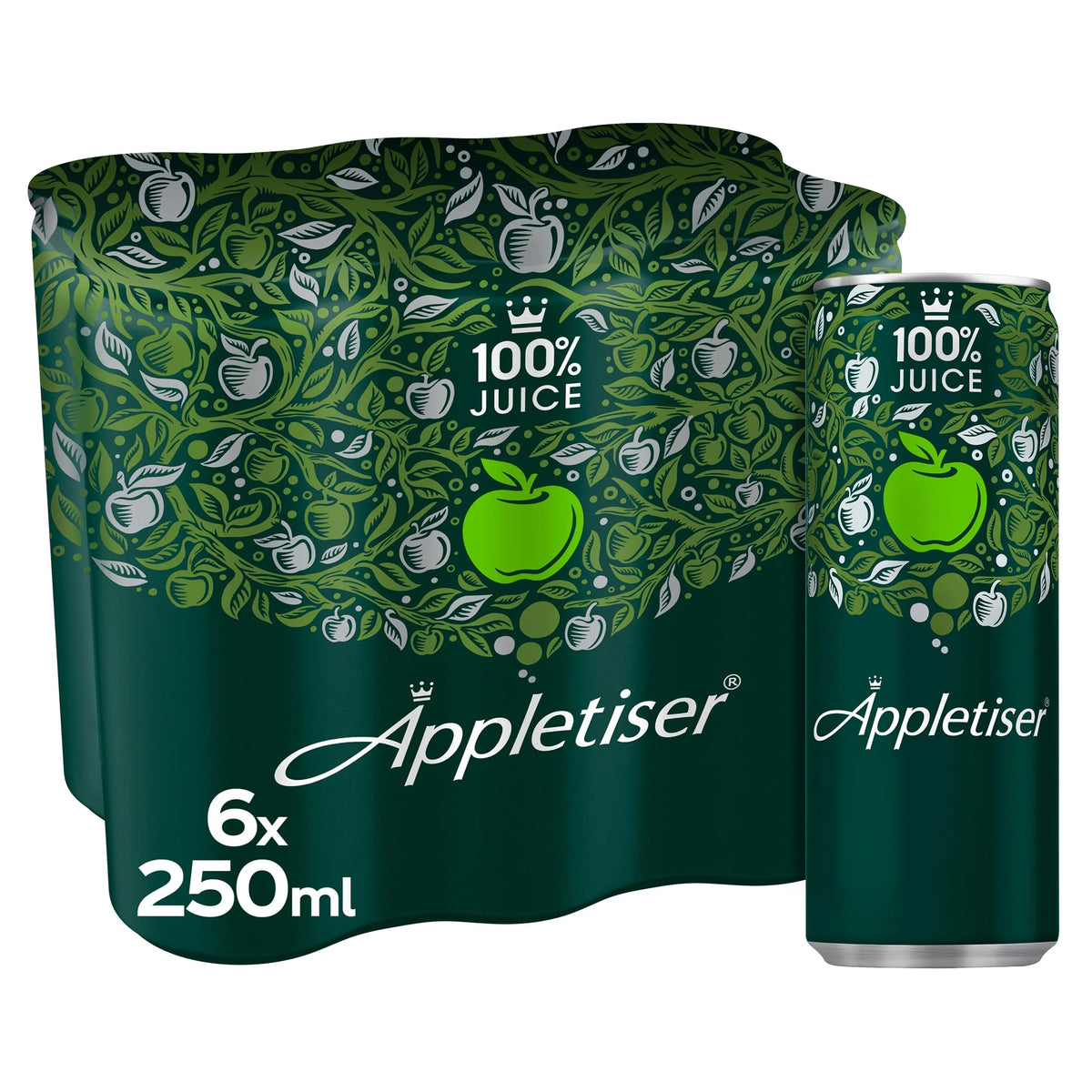 100% Apple Juice Lightly Sparkling 6x250 Ml by APPLETISER