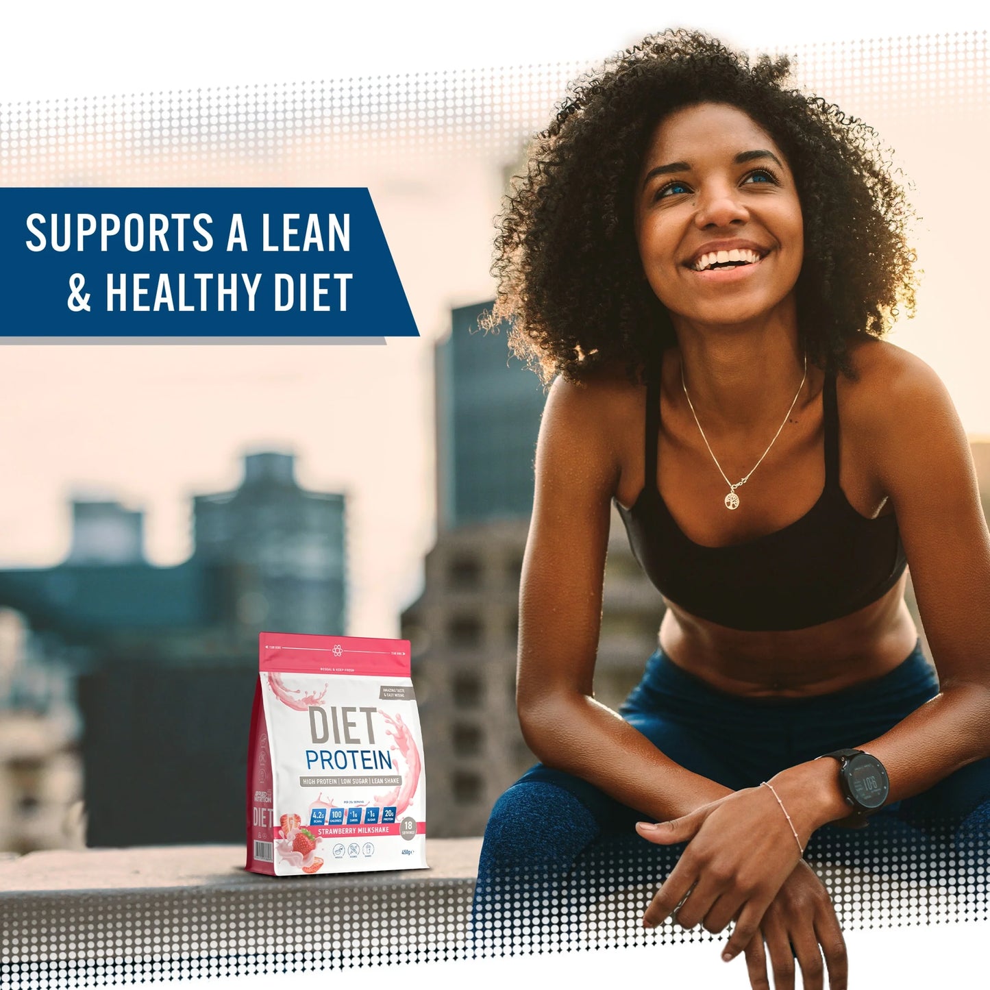 Diet Protein - Strawberry by Applied Nutrition