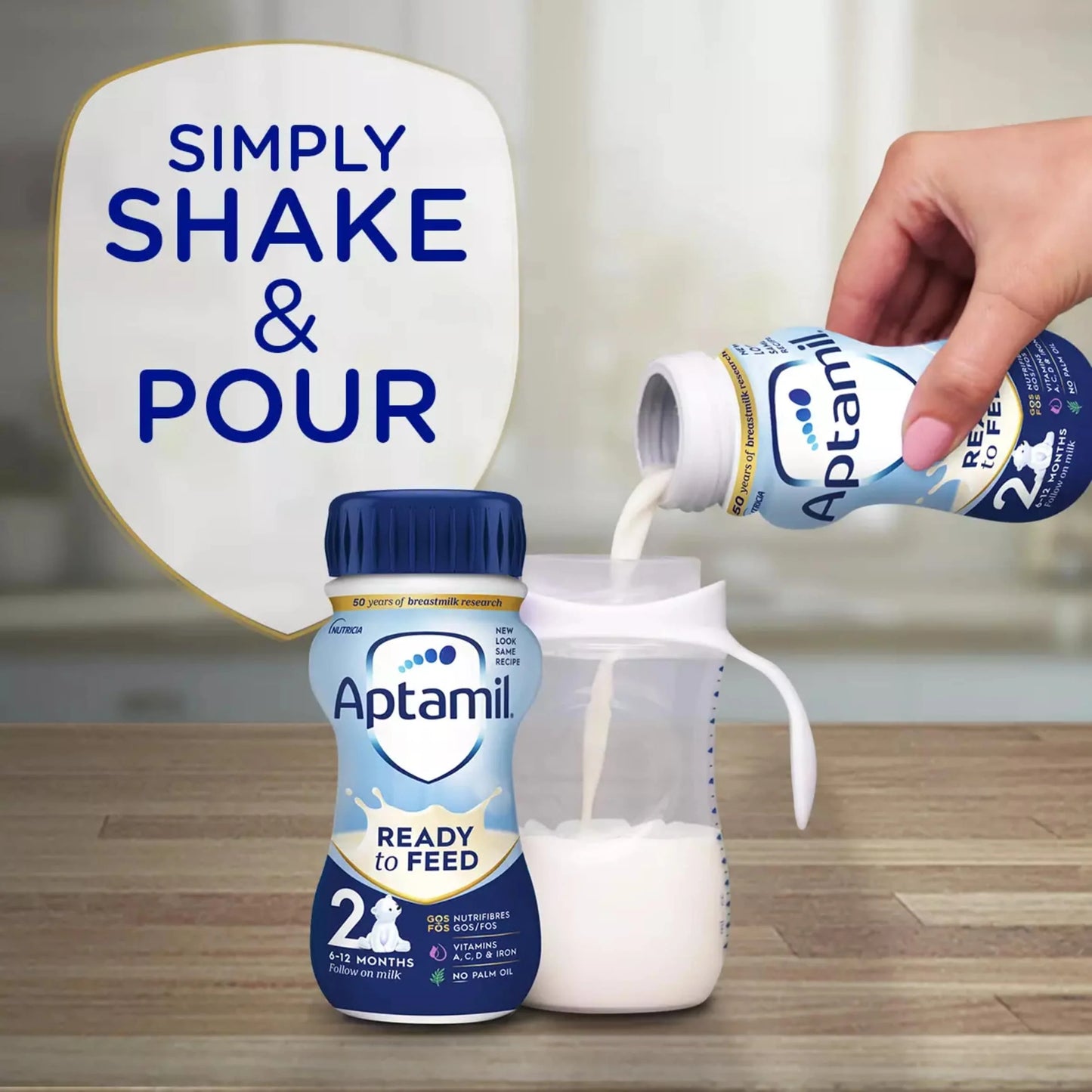 2 Follow On Milk Ready To Drink 6-12 Months 6 X 200ml by Aptamil