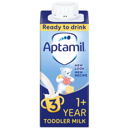 3 Toddler Milk Formula Liquid Ready To Feed 1-3 Years 200ml by Aptamil