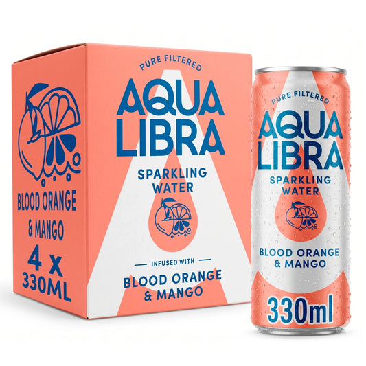 Sparkling Water Blood Orange & by AQUA LIBRA at The British Vault
