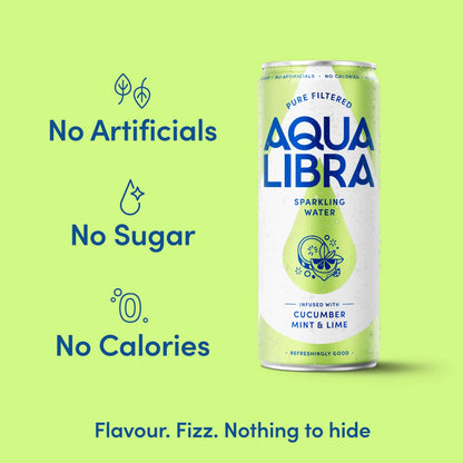 Sparkling Water Cucumber Mint And by AQUA LIBRA