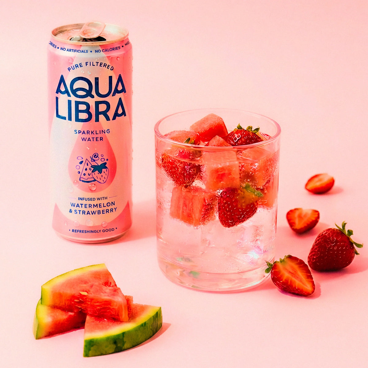 Sparkling Water Watermelon & by AQUA LIBRA at The British Vault