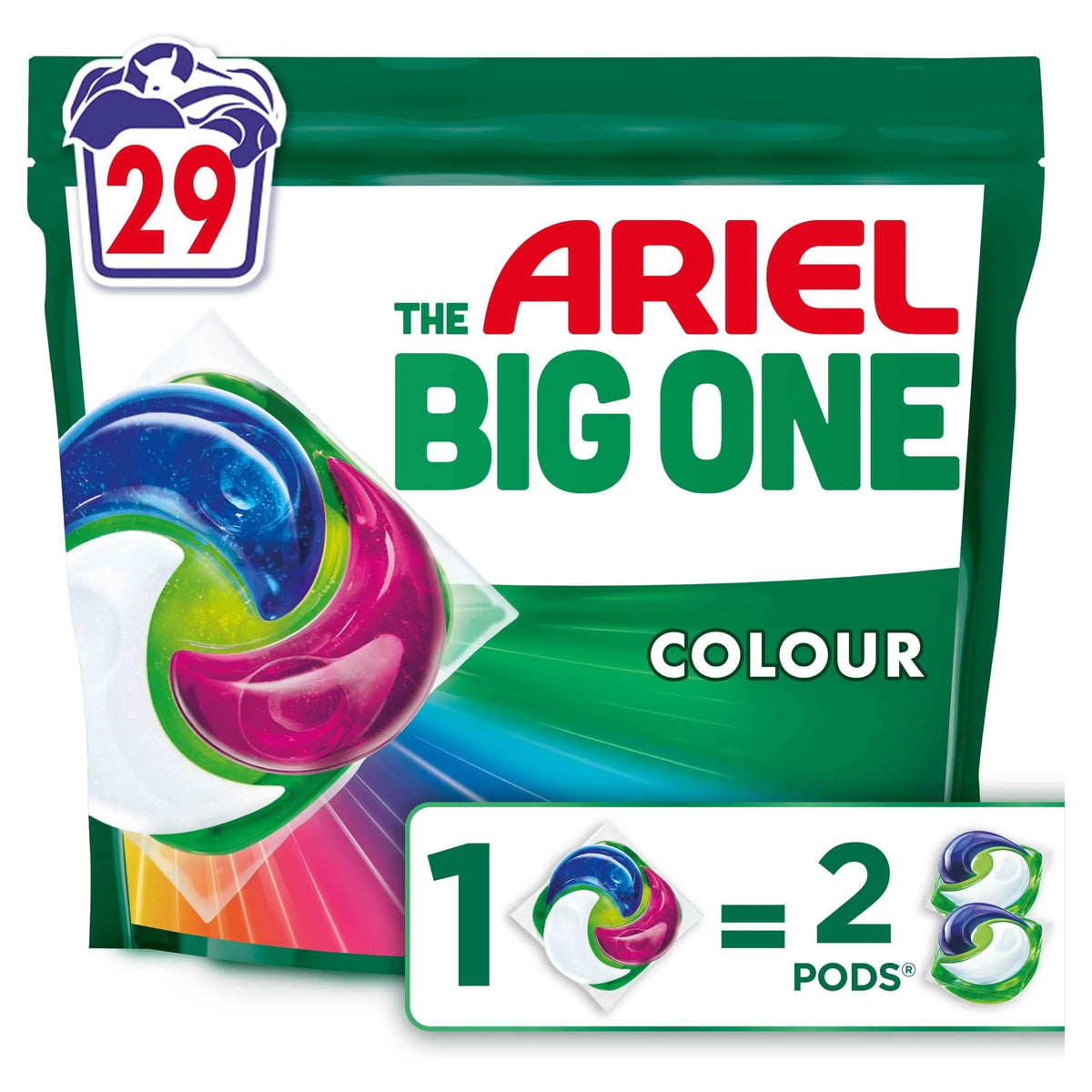 The Big One Colour Washing Liquid Pods by ARIEL