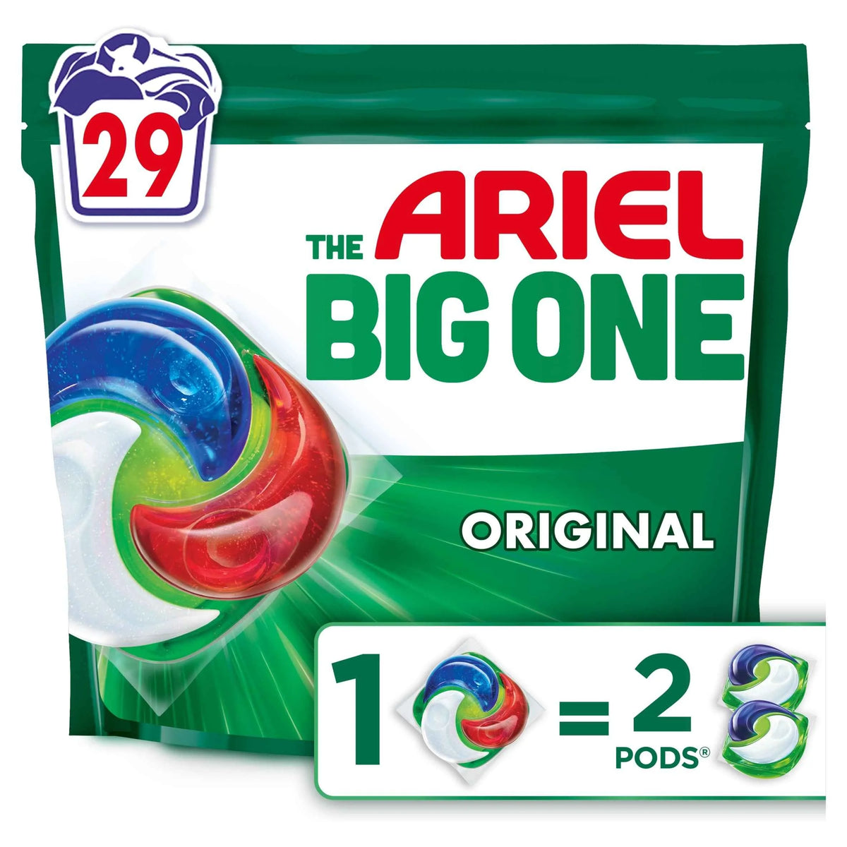 The Big One Original Washing Liquid Pods 29 Washes 1052.7g by ARIEL