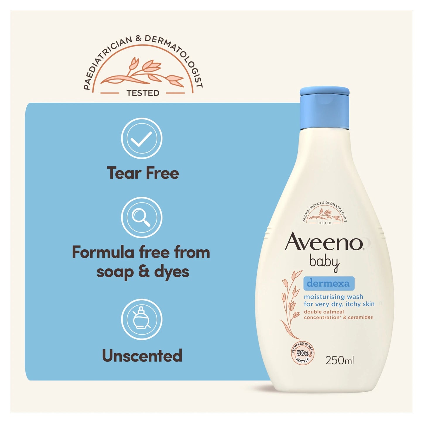 Baby Dermexa Moisturising Wash Dry by Aveeno