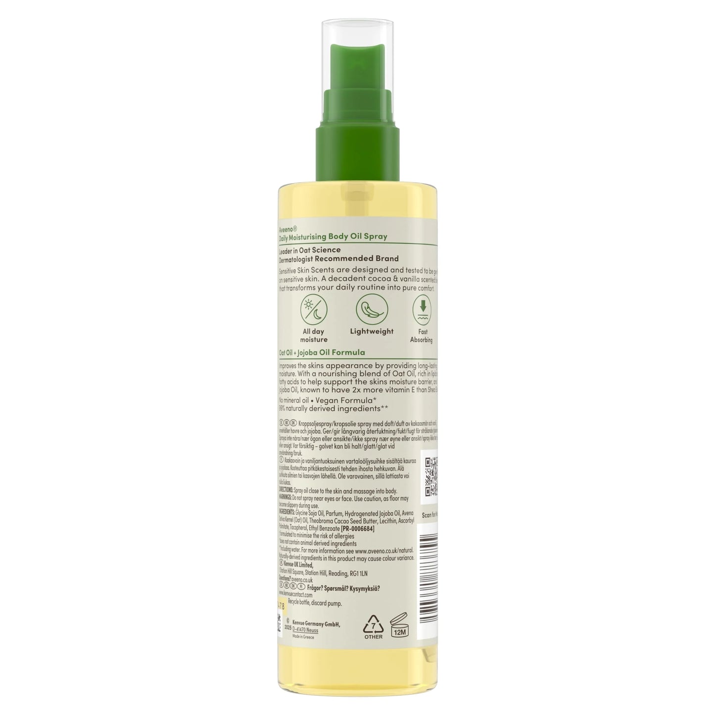 Daily Moisturising Body Oil Spray 200ml by Aveeno