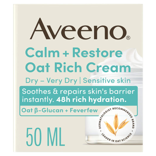 Face Calm + Restore Oat Rich Cream 50ml by Aveeno
