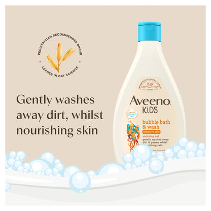 Kids Bubble Bath & Wash 400ml by Aveeno
