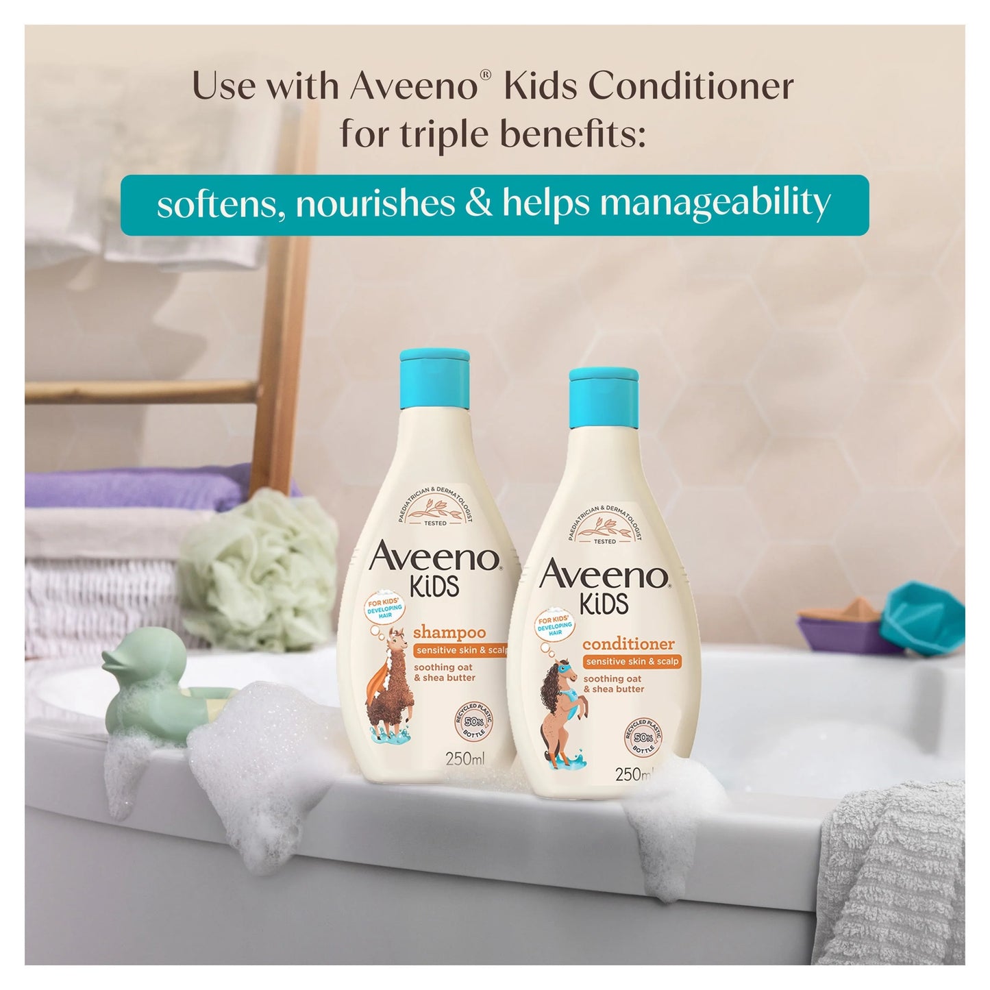 Kids Shampoo With Soothing Oat & Shea by Aveeno