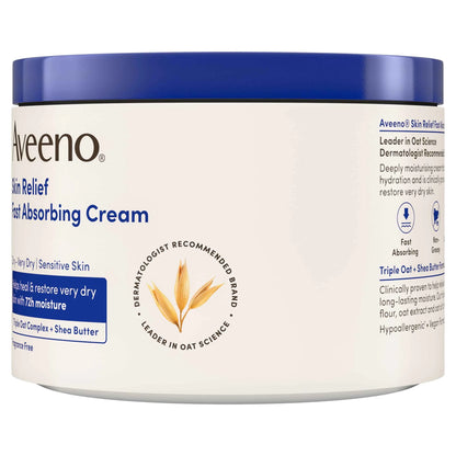Skn Rel Fast Absorbing Cream 400ml by Aveeno
