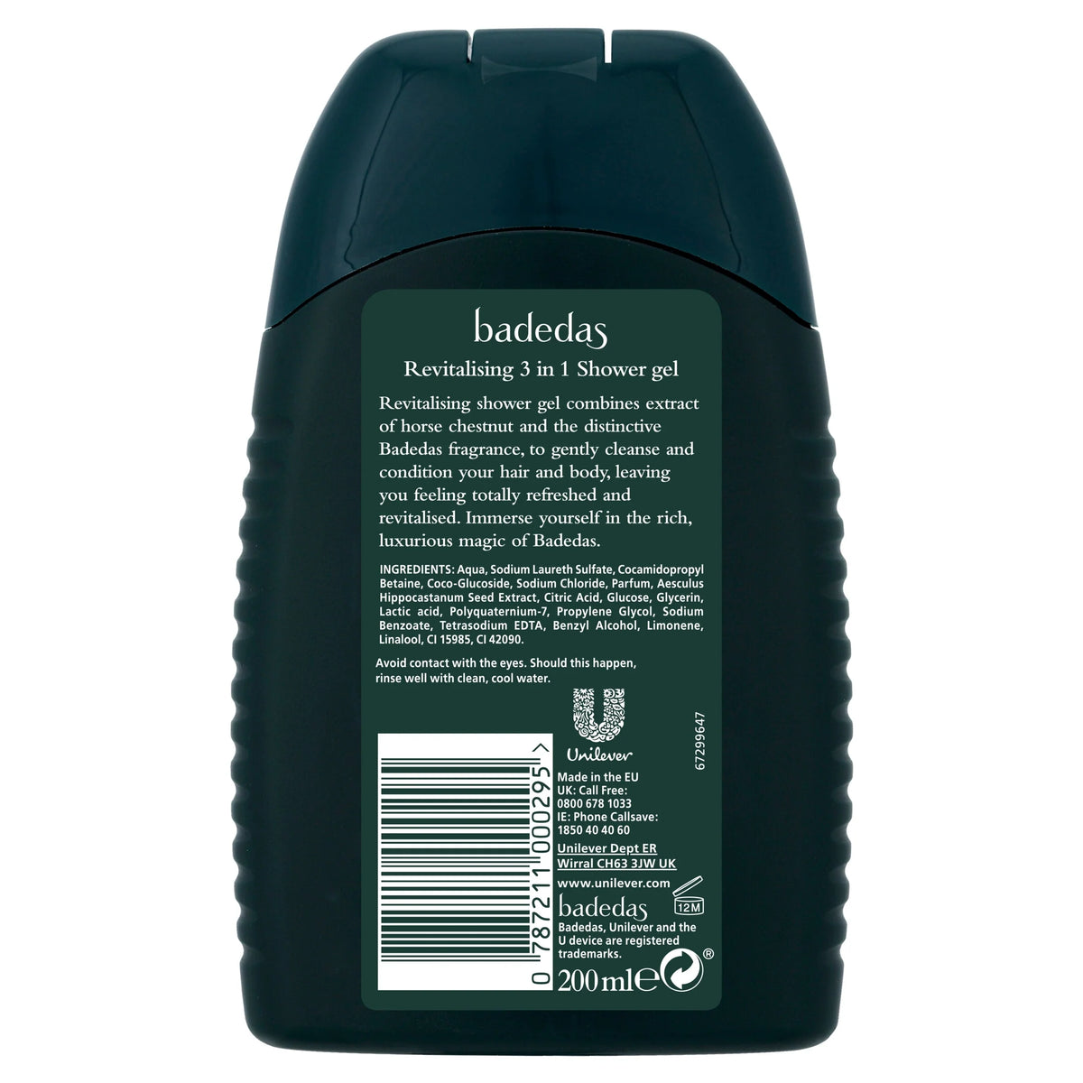 Revitalising Shower Gel , Shampoo & by BADEDAS