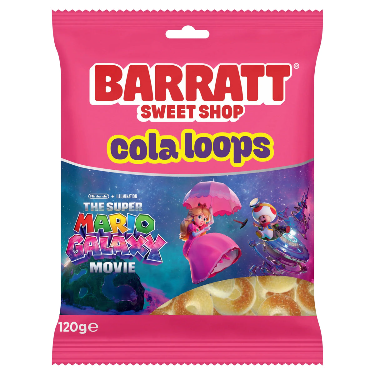 Baratt The Super Mario Galaxy Cola Loops 120g by BARRATT at The British Vault