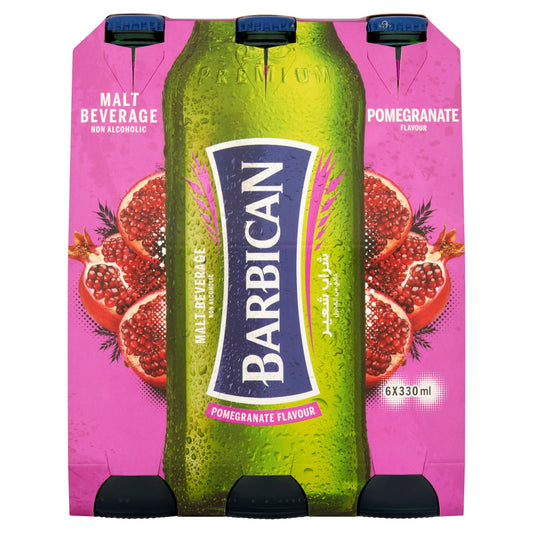 Malt Beverage Non Alcoholic Pomegranate Flavour 6 X 330ml by BARBICAN