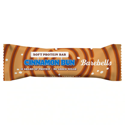 Soft Protein Bar Cinnamon Bun 55g by Barebells at The British Vault
