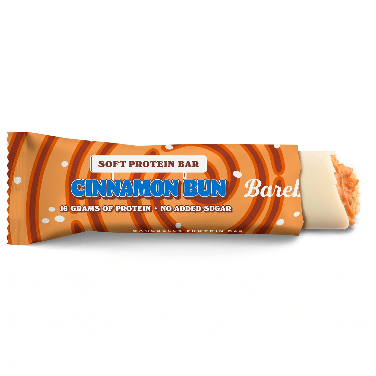 Soft Protein Bar Cinnamon Bun 55g by Barebells at The British Vault
