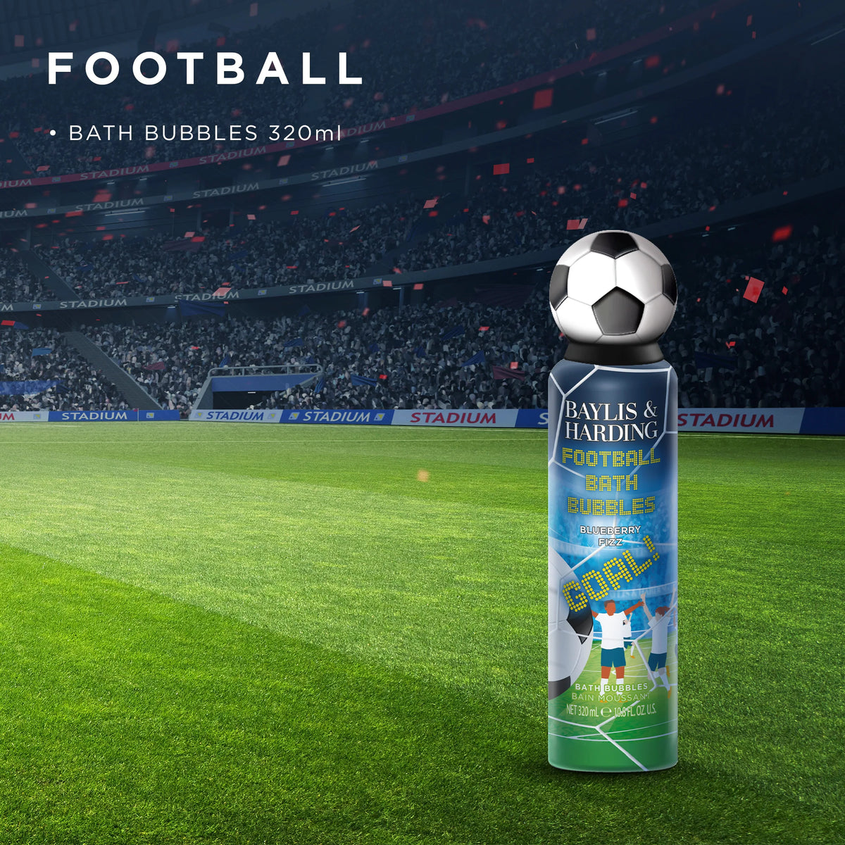 Football Bath Bubbles by BAYLIS & HARDING at The British Vault