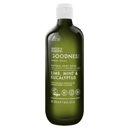 Goodness Awaken Lime, Mint & Eucalyptus Body Wash by BAYLIS & HARDING