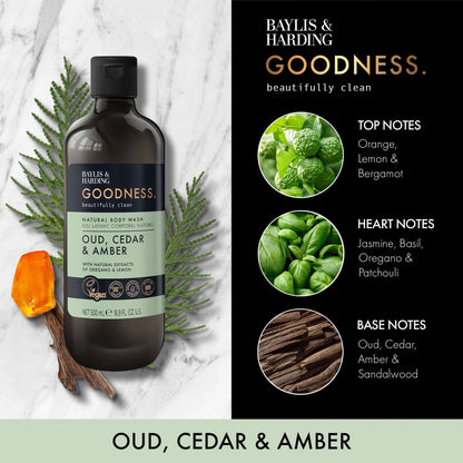 Goodness Natural Body Wash - by BAYLIS & HARDING