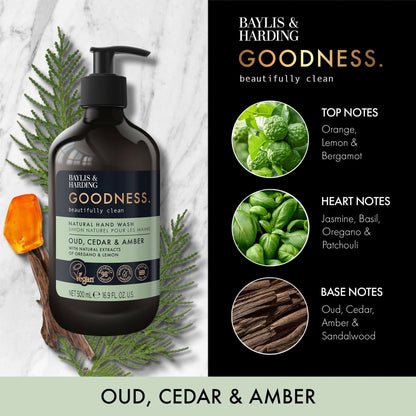 Goodness Natural Hand Wash - by BAYLIS & HARDING