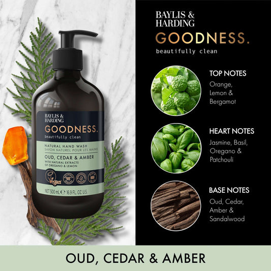 Goodness Natural Hand Wash - by BAYLIS & HARDING