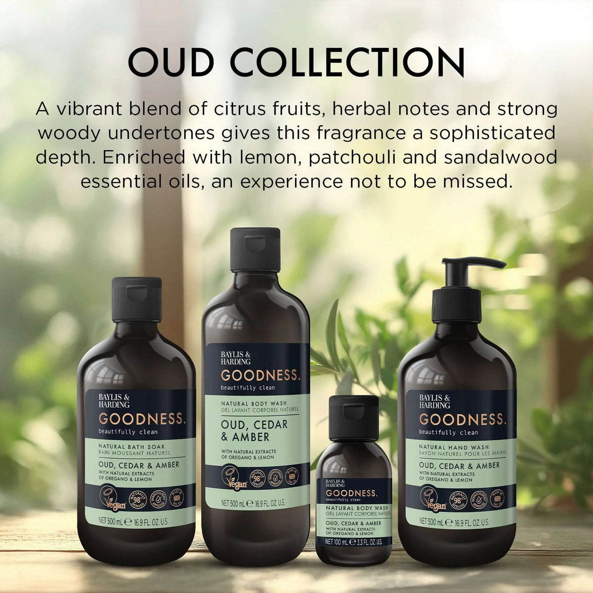 Goodness Oud, Cedar & Amber by BAYLIS & HARDING