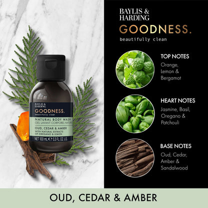 Goodness Oud, Cedar & Amber by BAYLIS & HARDING