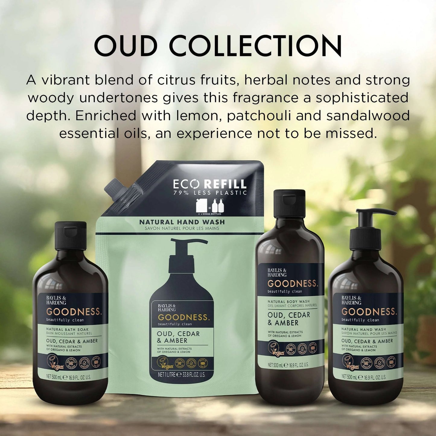 Goodness Oud Cedar & Amber by BAYLIS & HARDING
