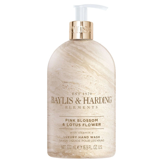 Pink Blossom & Lotus Flower Hand Wash 500ml by BAYLIS & HARDING