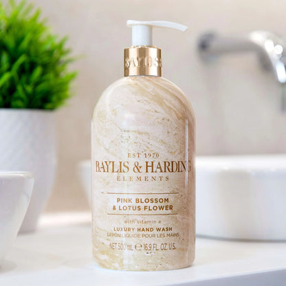 Pink Blossom & Lotus Flower Hand Wash 500ml by BAYLIS & HARDING