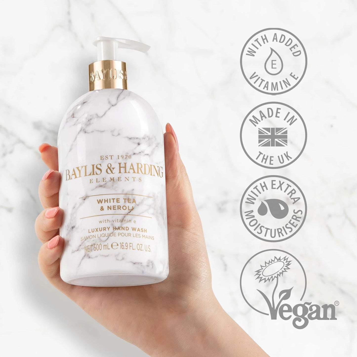 White Tea & Neroli Hand Wash by BAYLIS & HARDING