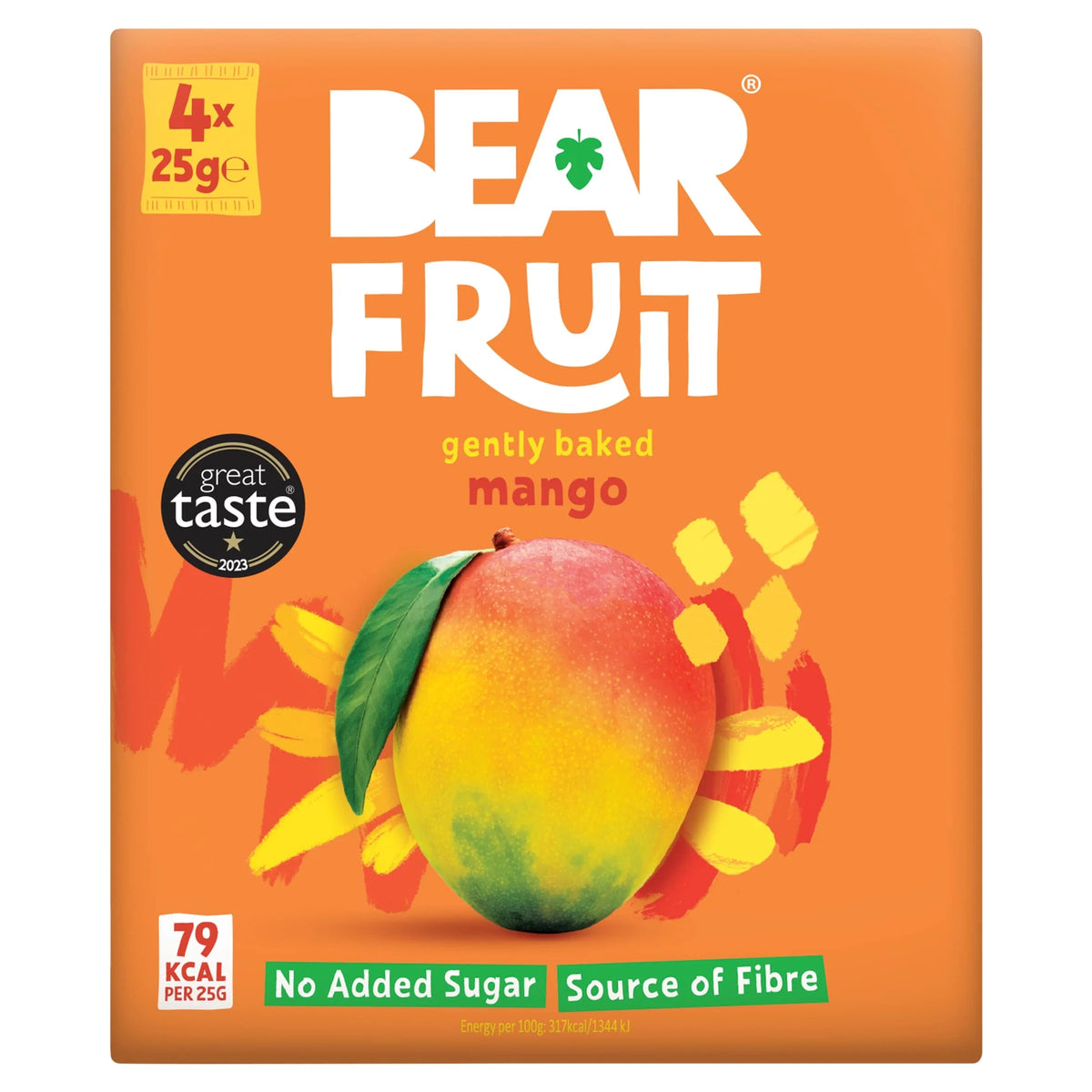 Dried Mango 4x25g by BEAR FRUIT