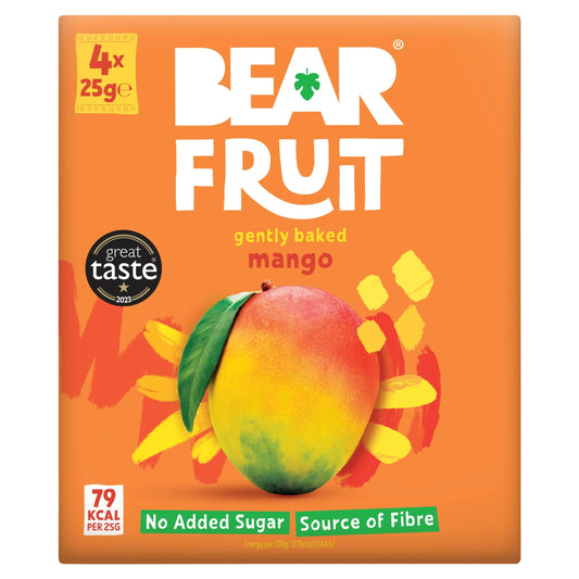 Dried Mango 4x25g by BEAR FRUIT
