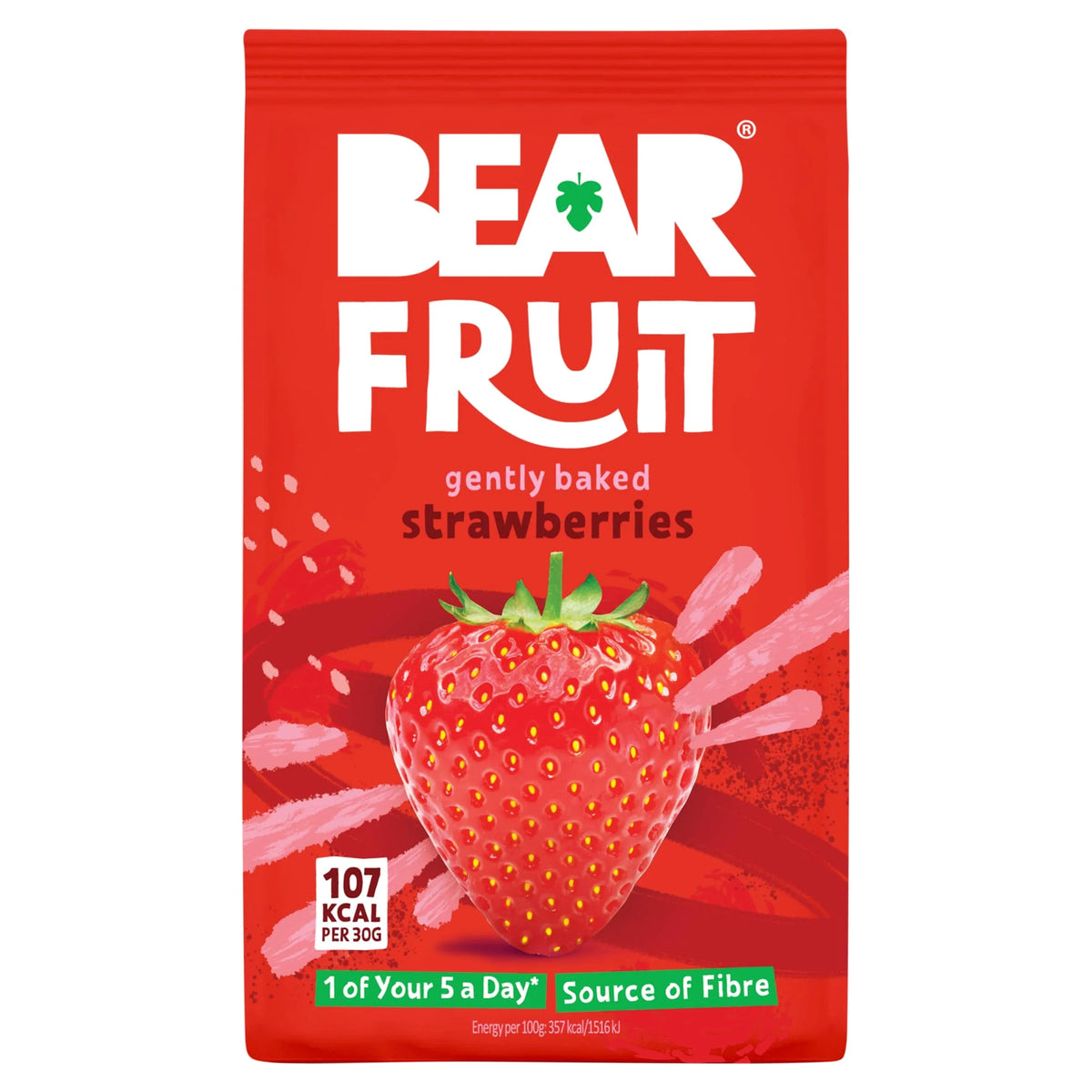 Dried Strawberries 90g by BEAR FRUIT