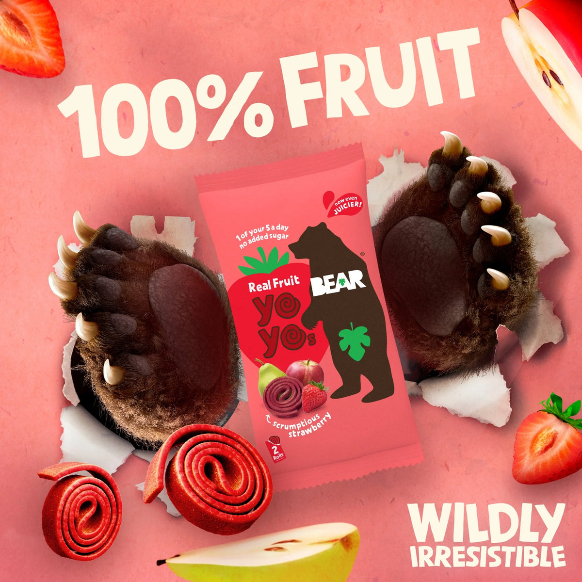 Fruit Yoyos Strawberry Sharing Box 12 X by BEAR