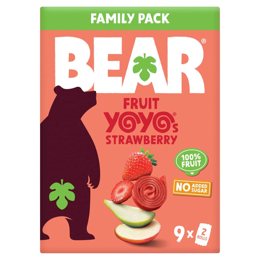 Strawberry Yoyos 9 X 20g by BEAR
