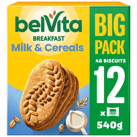 Breakfast Biscuits Milk & Cereals by belVita