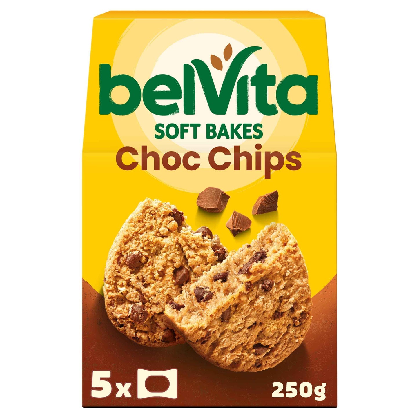 Breakfast Chocolate Chip Soft Bakes Cereal Snack Bars Pack by belVita