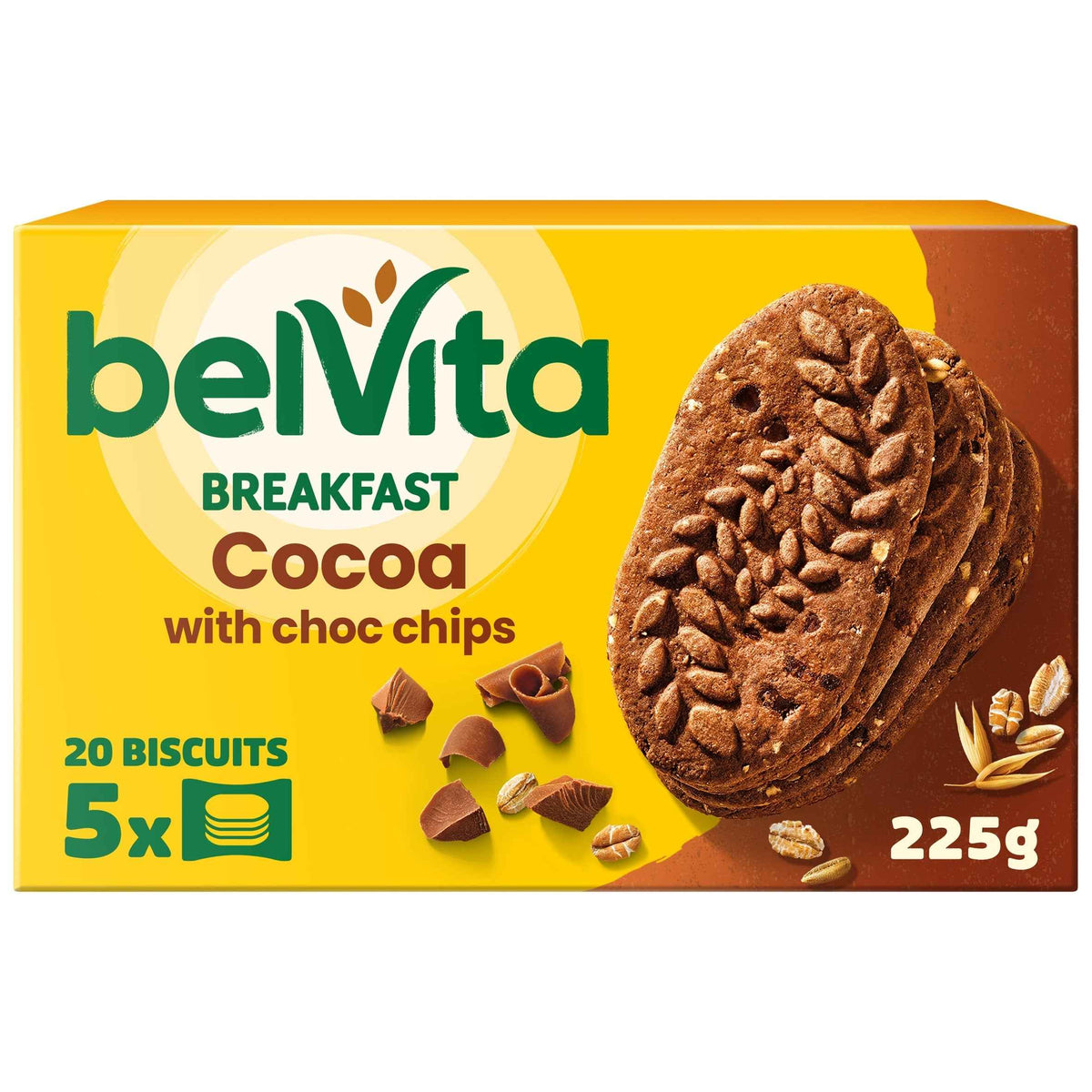 Breakfast Cocoa Chocolate Chip Cereal by belVita